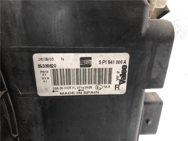 Faro Delantero Derecho Seat Altea (5P1)(03.2004->) 1.6 - Imagen 3
