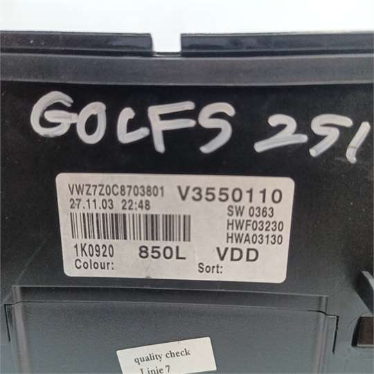 Cuadro Completo Volkswagen Golf V (1K1)(10.2003->2008) 1.9 TDI - Imagen 4